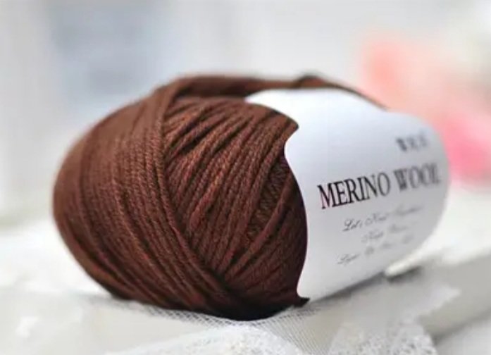Пряжа Меринос 100% Merino Wool №211 100 грамм 125 метров
