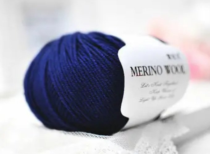 Пряжа Меринос 100% Merino Wool №213 100 грамм 125 метров

