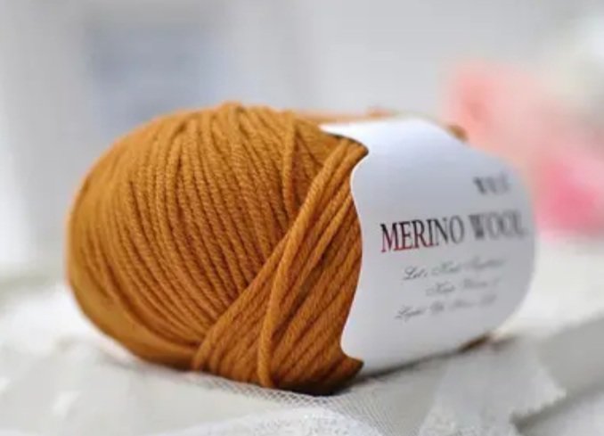 Пряжа Меринос 100% Merino Wool №223 100 грамм 125 метров
